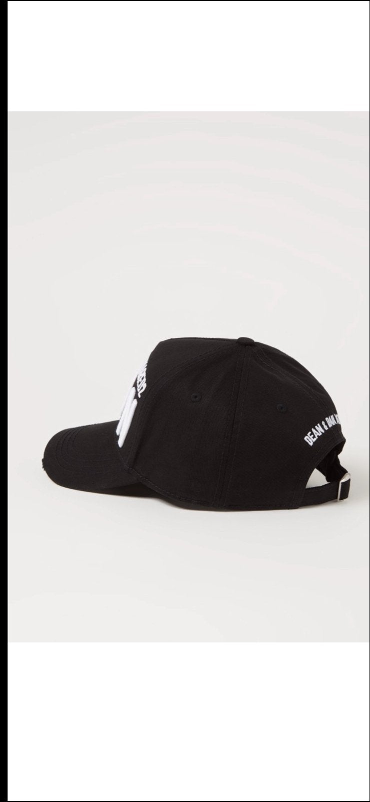 Dsquared2 Icon Cap Zwart - Stijlvol & Verstelbaar, Ophalen of Verzenden, Zo goed als nieuw, One size fits all, Pet