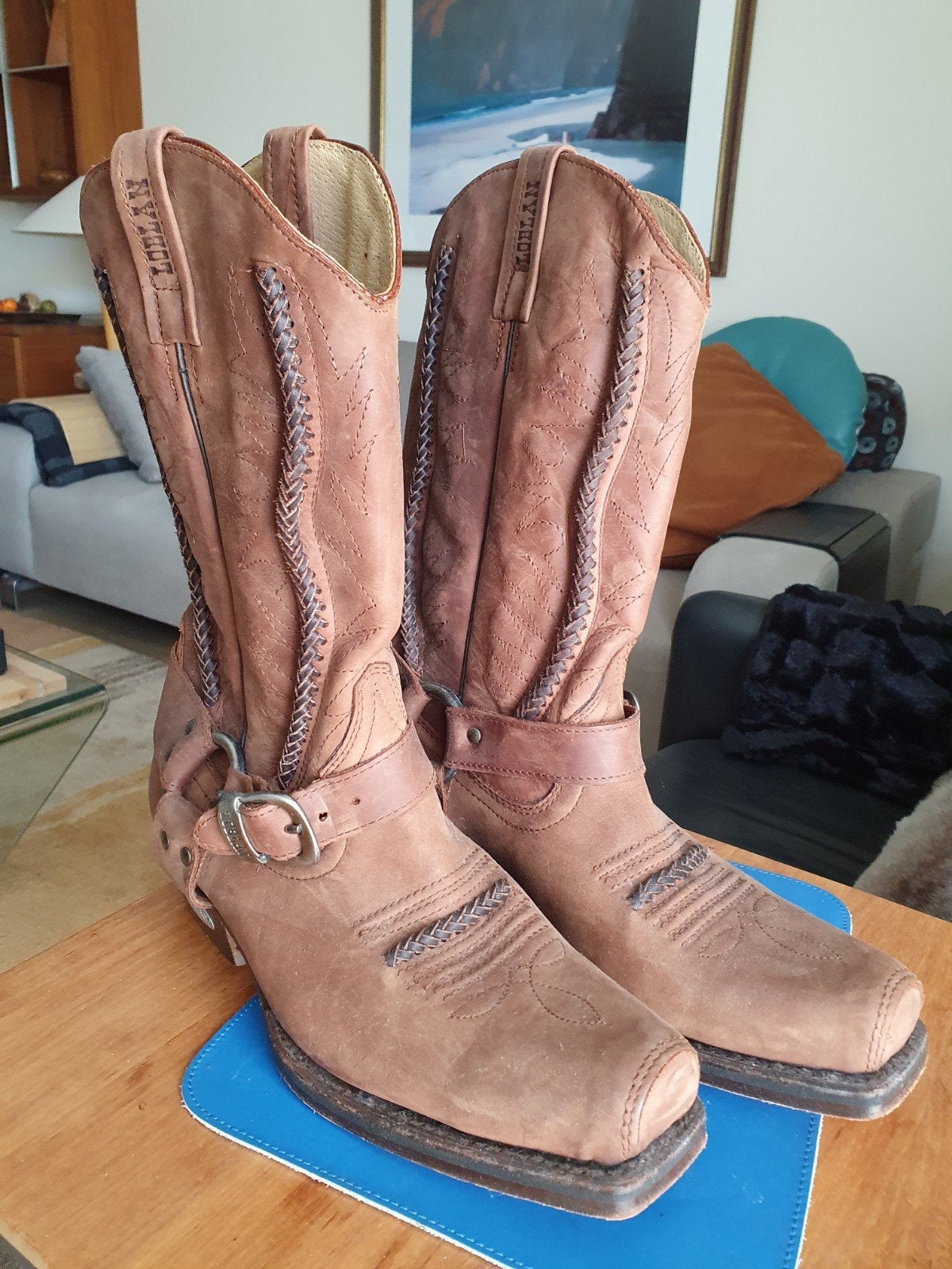 Nieuwe Loblan Western Boots Nubuck Bruin Maat 43, Ophalen of Verzenden, Nieuw, Bruin, Boots