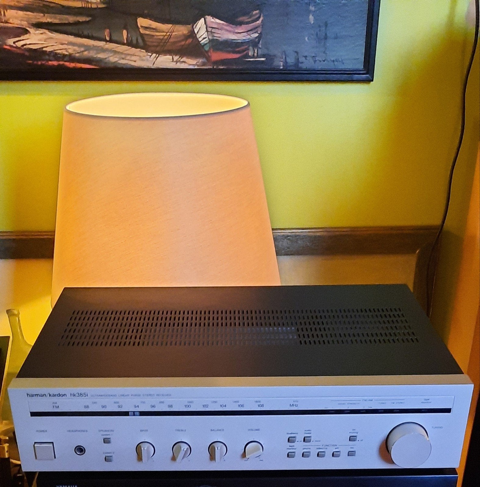 Te koop Harman kardon hk385i Receiver defect 🟢, Ophalen, Minder dan 60 watt, Overige merken