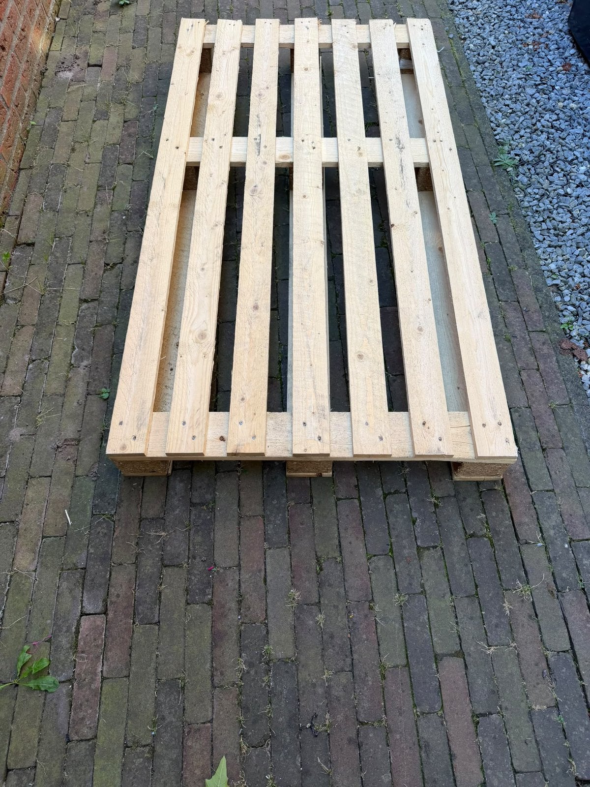 Pallet gratis afhalen, Doe-het-zelf en Verbouw, Ophalen, Zo goed als nieuw, 50 mm of meer, Minder dan 200 cm