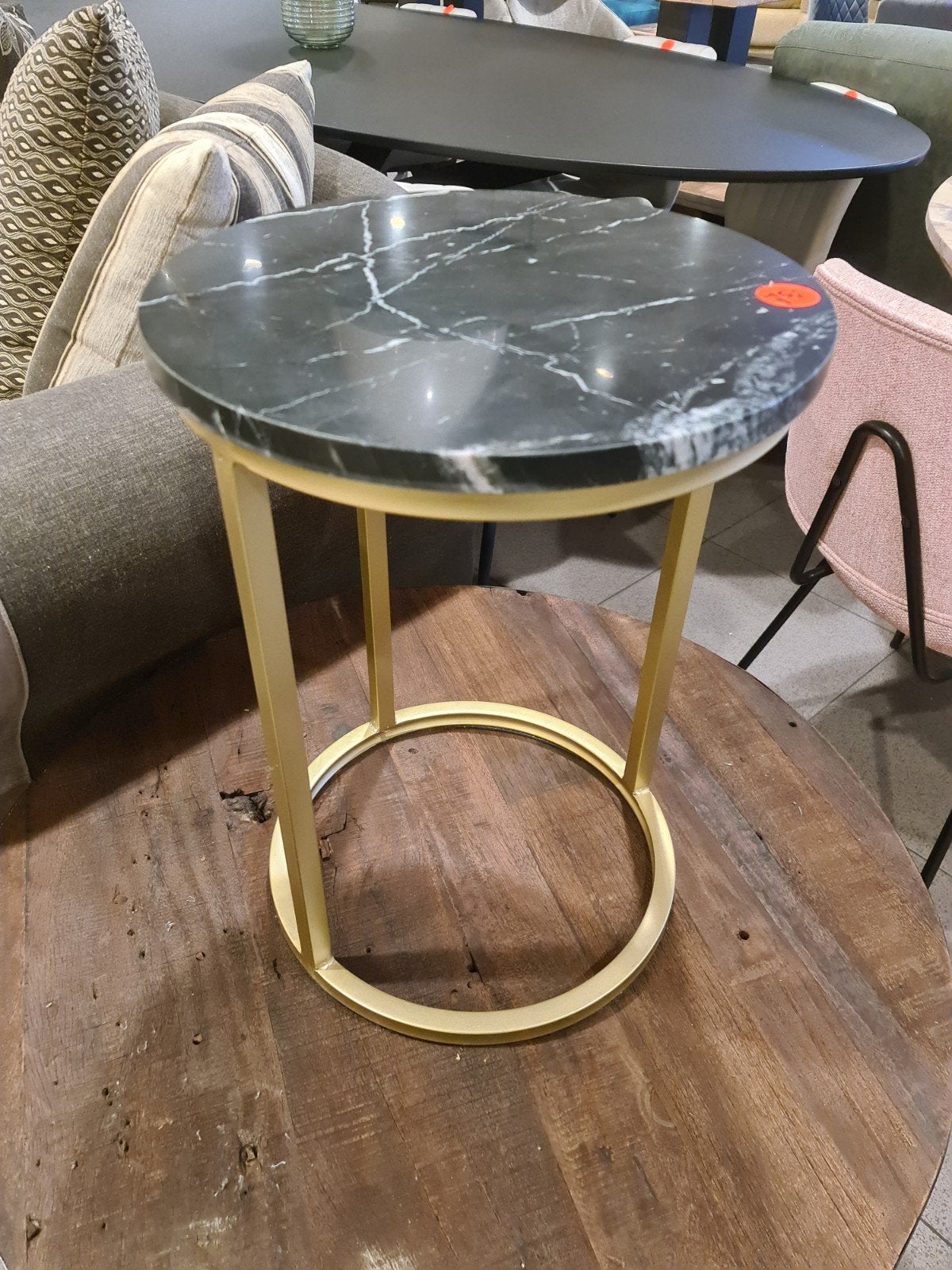 nieuwe marmeren sofa salontafel goud 40x40x55cm €75, Ophalen, Meerkleurig, ., Nieuw