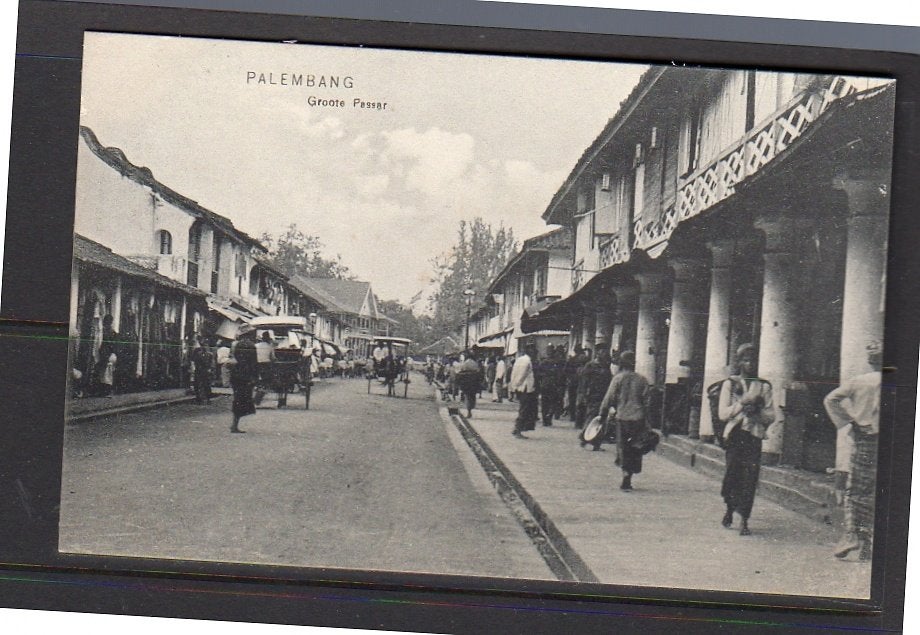 Ned Indië Palembang Grote Pasar  1910 pristine (8-24), Ophalen, Voor 1920, Buiten Europa