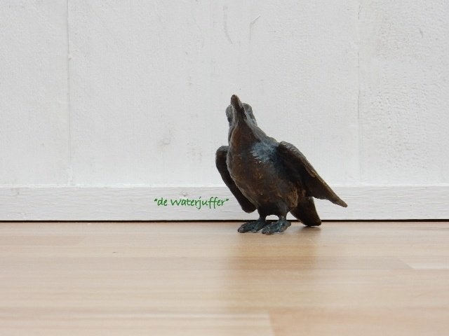 151* Bronzen IJsvogel (Boven €75 geen verzendkosten), Tuin en Terras, Tuinbeelden, Ophalen of Verzenden, Nieuw, Overige materialen