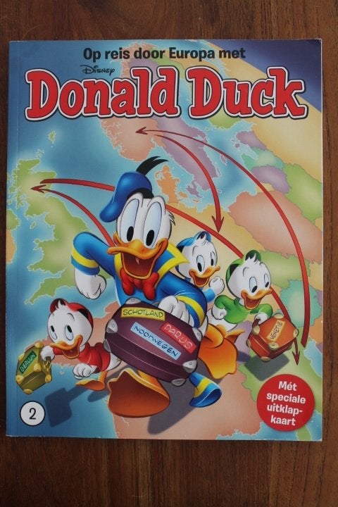 Op reis door Europa met Donald Duck deel 2, Eén stripboek, Ophalen of Verzenden, Gelezen