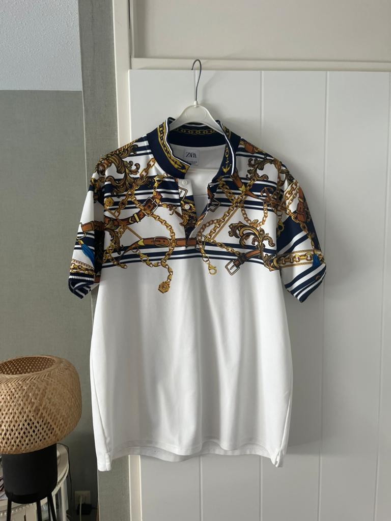 Zara polo heren xl, Ophalen of Verzenden, Gedragen, Maat 56/58 (XL), Wit