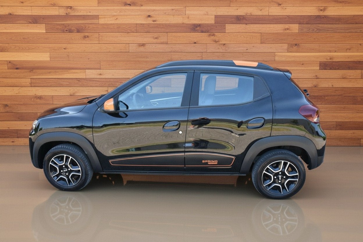 Dacia Spring Expression 27 kWh | SOH 94,4% | LEDER | NAVI |, Gebruikt, Met garantie (alle), Zwart, Parkeersensor