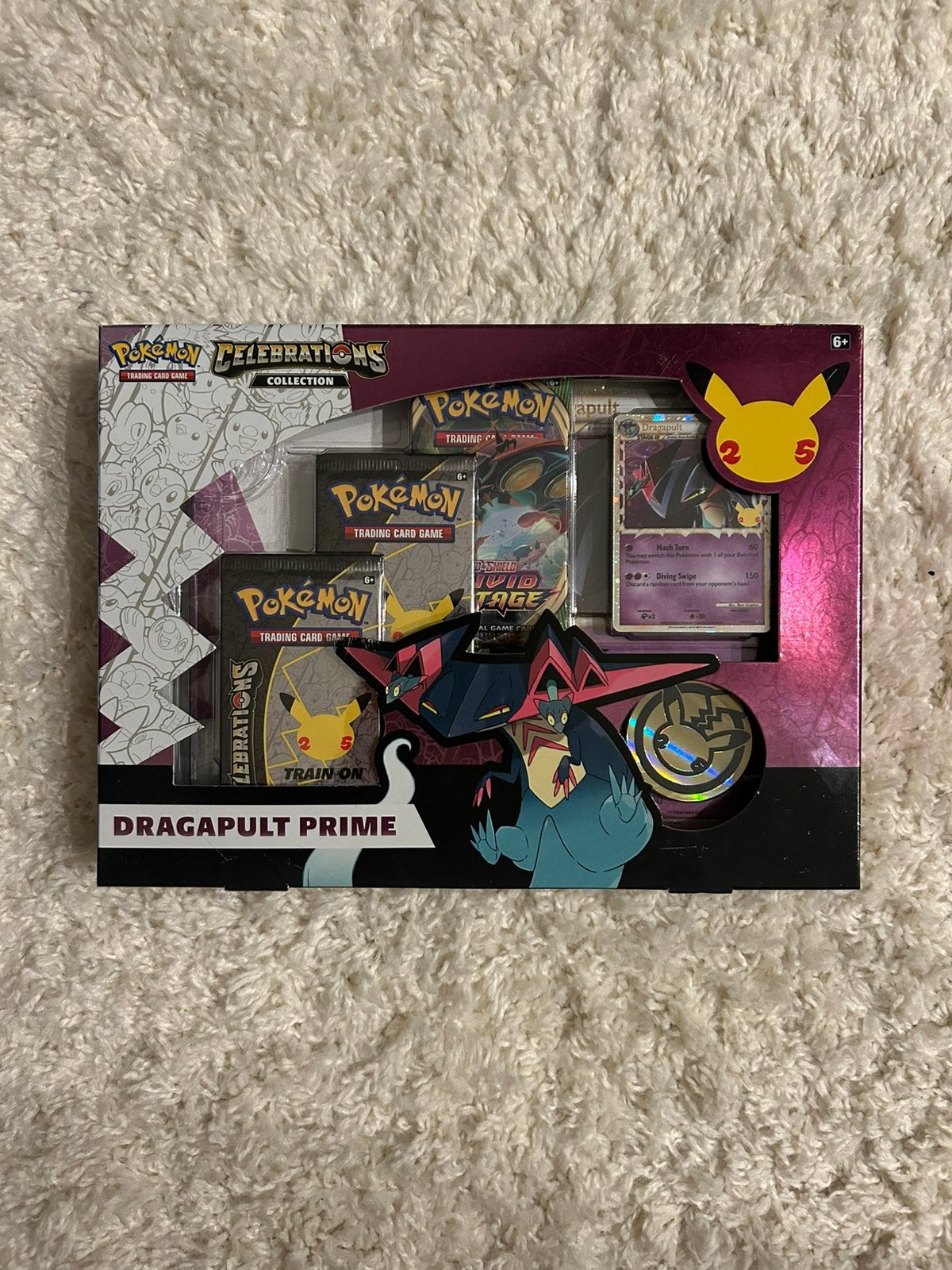 Pokémon Celebrations Dragapult Prime Collection – compleet, Verzenden, Nieuw, Boosterbox, Foil