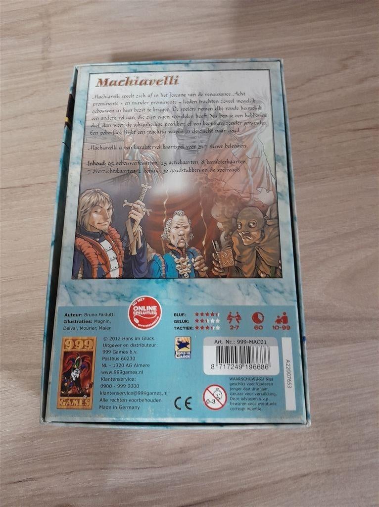 Machiavelli - herziene editie - 999 games - s3898, Verzenden, Zo goed als nieuw