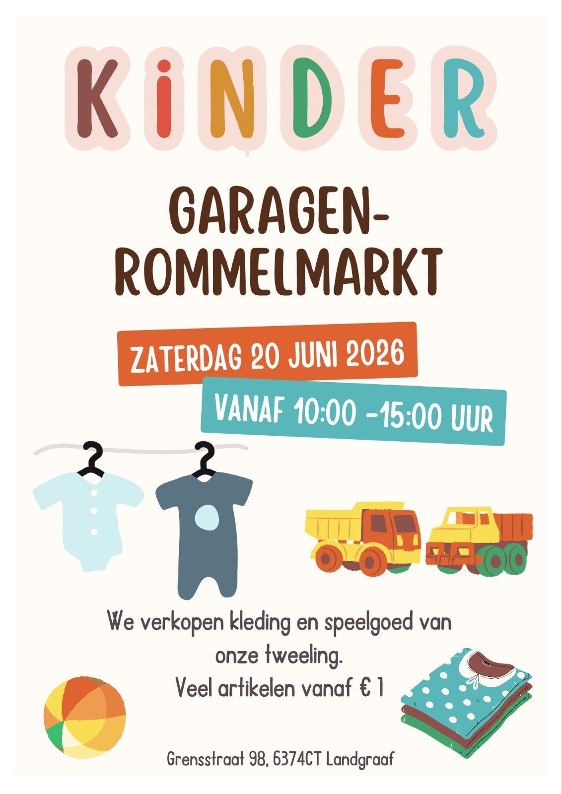 Kinder-Rommelmarkt | Kinderkleding | Speelgoed, Ophalen