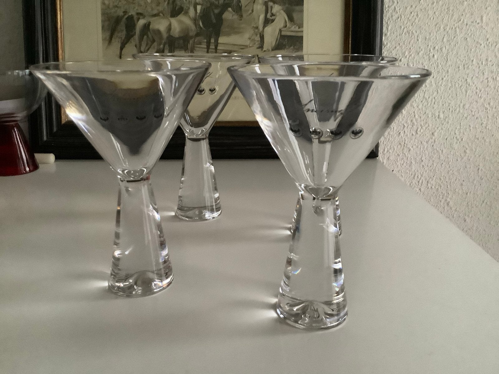 Smirnoff Martini Glazen - Set van 4, Ophalen of Verzenden, Zo goed als nieuw, Overige merken, Glas