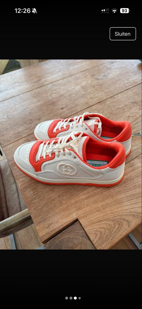 Gucci schoenen - Zo goed als nieuw, Kleding | Heren, Ophalen of Verzenden, Zo goed als nieuw, Wit, Sneakers of Gympen