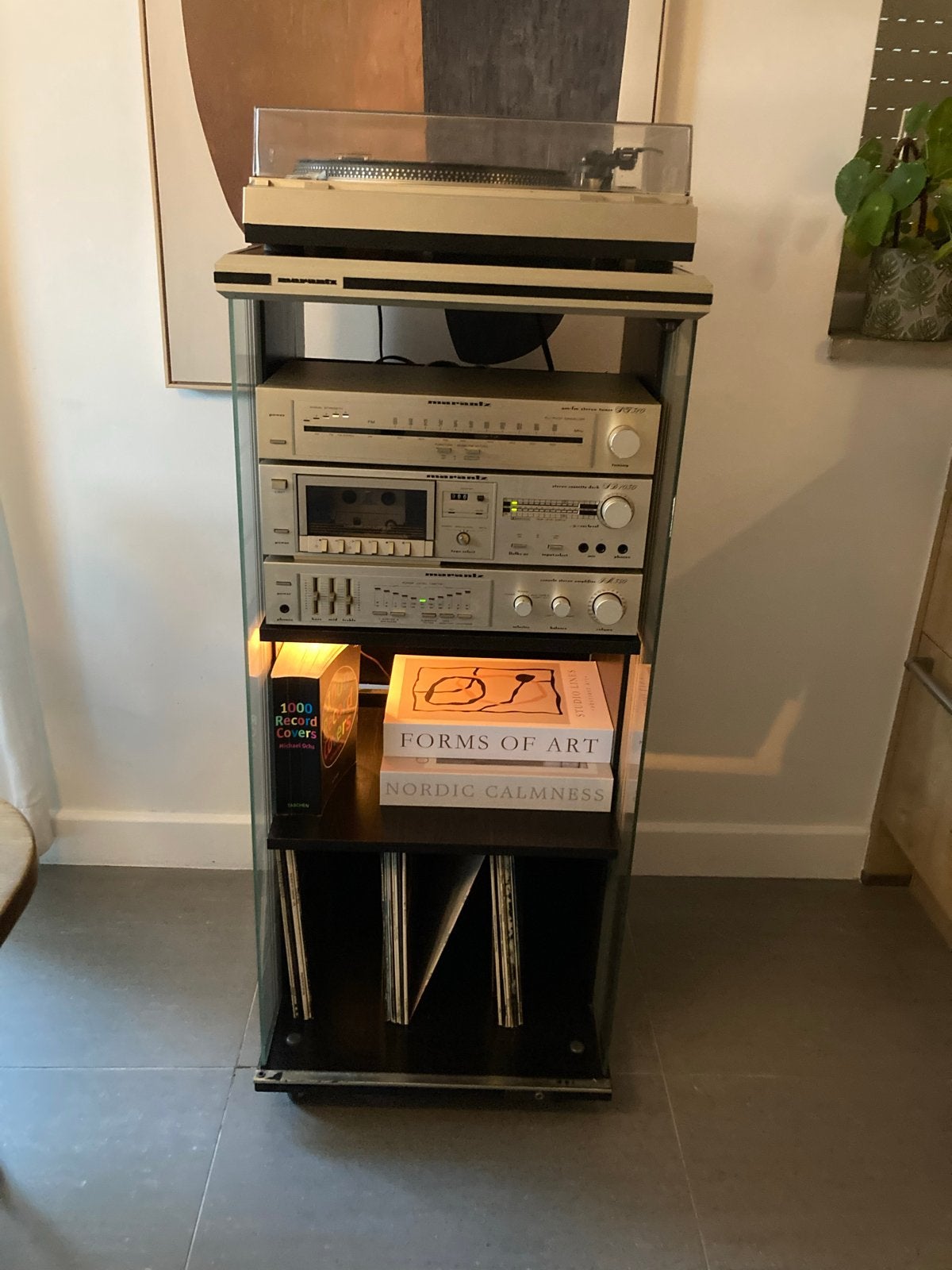 Marantz Vintage Hifi Set: Platenspeler, Tuner, Cassettedeck,, Tuner of Radio, Gebruikt, Losse componenten, Ophalen