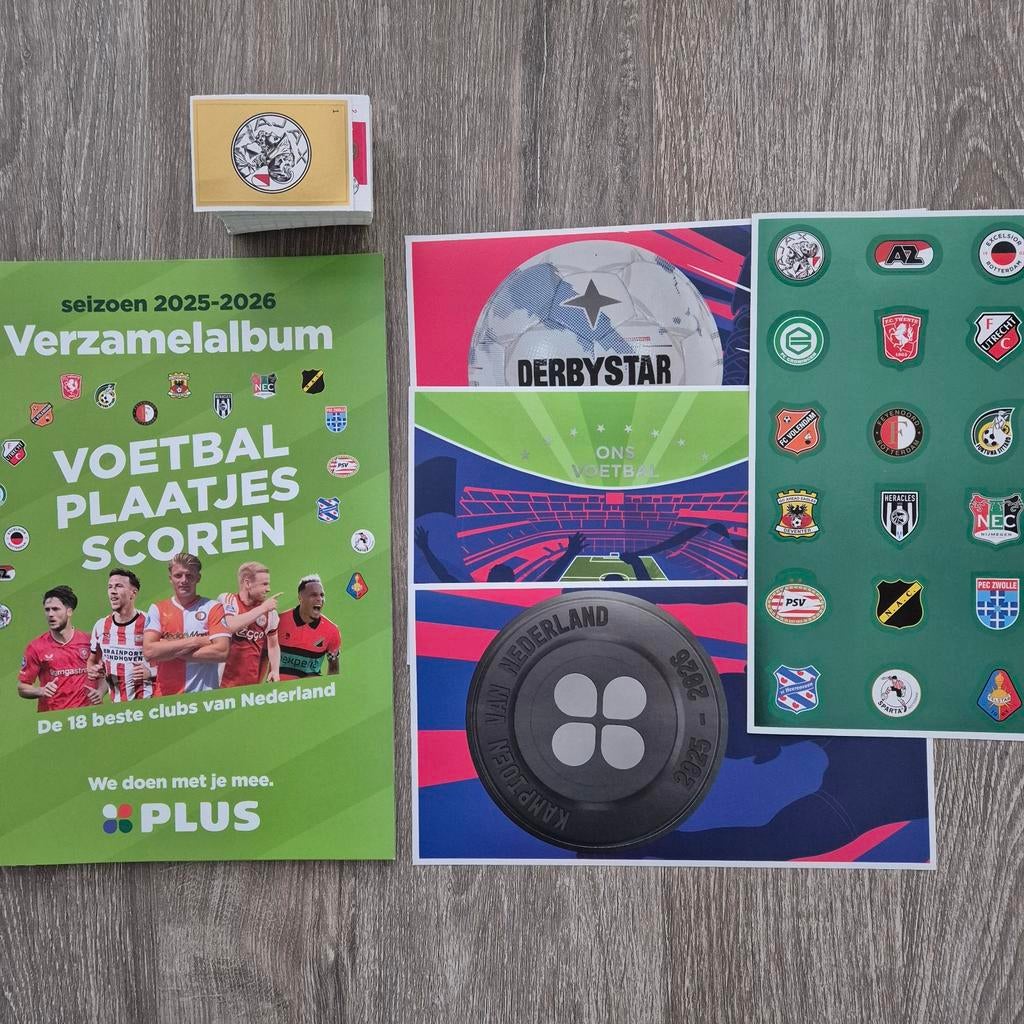 Complete serie Plus voetbalplaatjes verzamelalbum 4 XXL, Plus, Verzenden