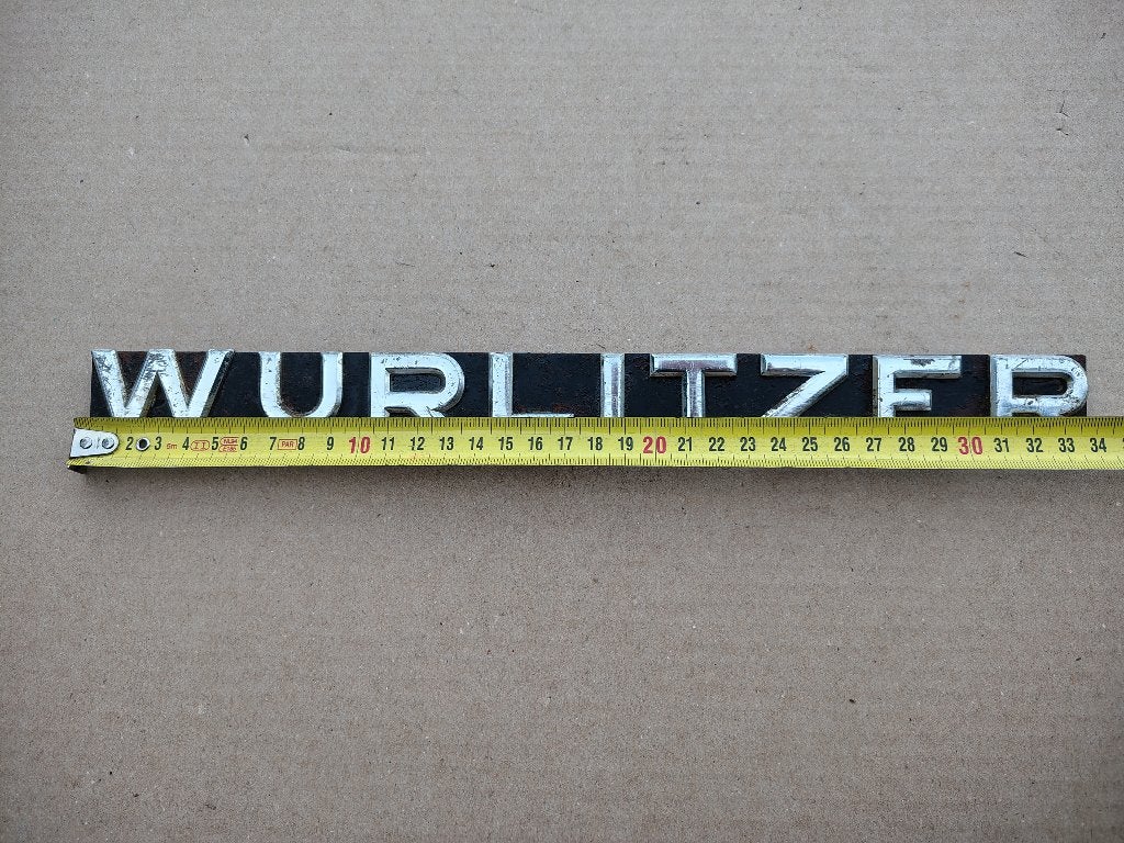 Front Embleem Wurlitzer Lyric FL (1970) jukebox, Verzenden, Gebruikt, 1950 tot 1960, Seeburg