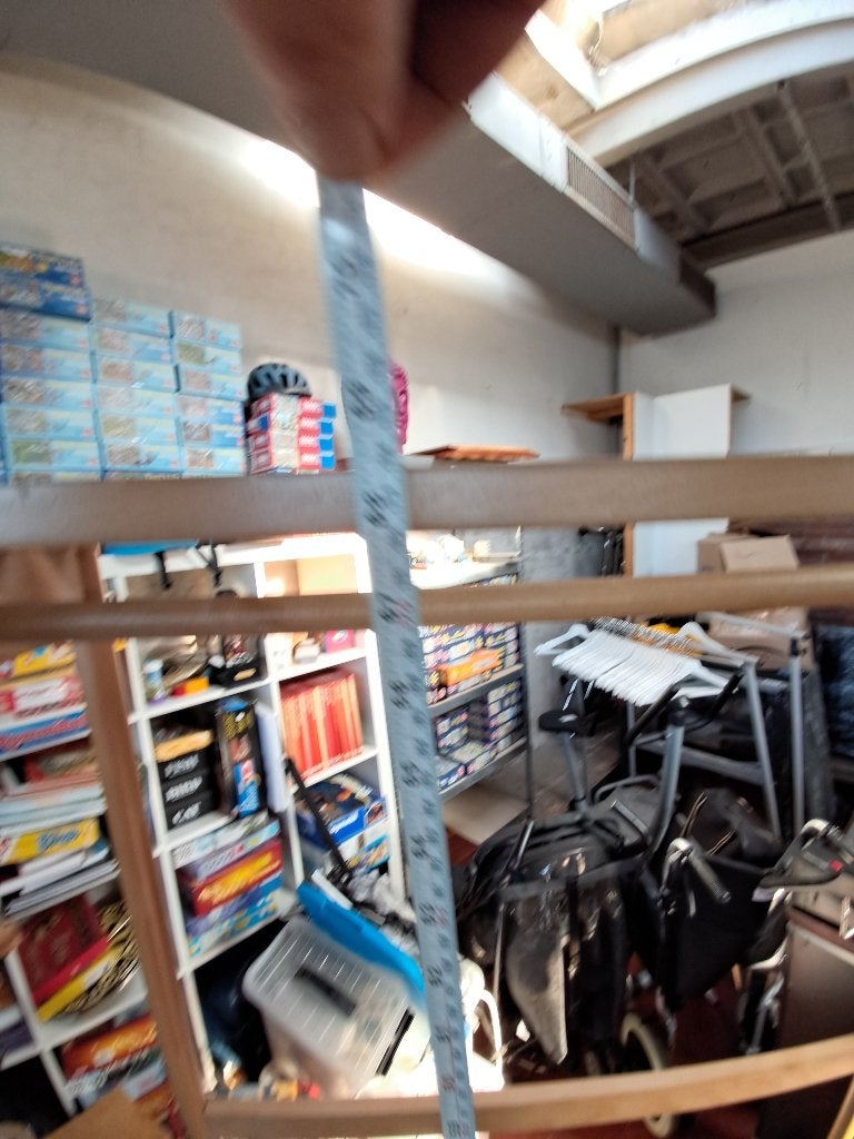 Open Houten Kledingrek met Webbing Onderplank  CS27431, Ophalen, Gebruikt