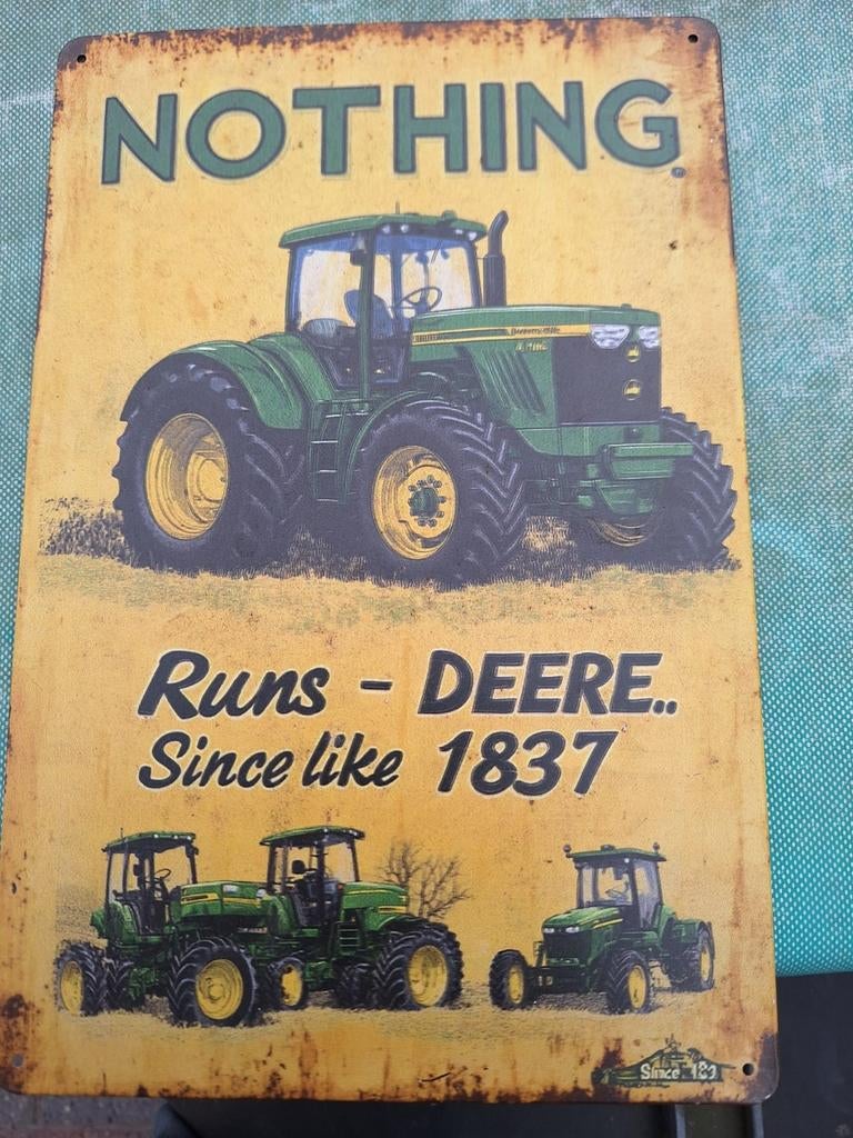 Metalen retro borden: John Deere, Fordson, Massey Ferguson, Ophalen