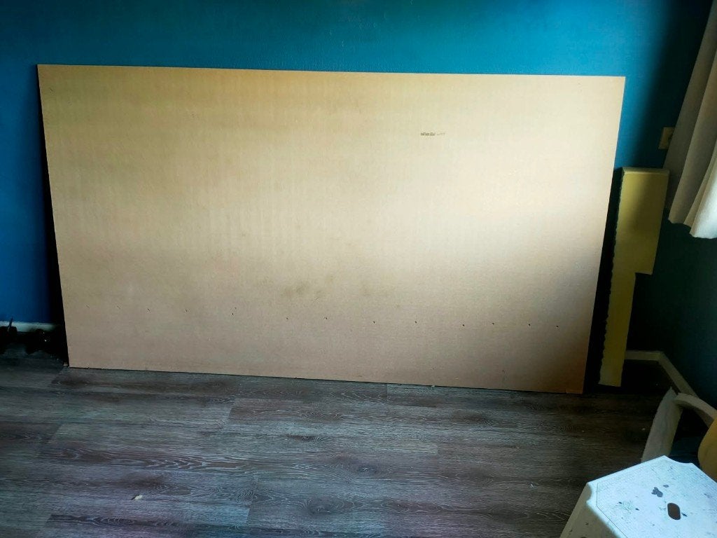zachtboardplaat 18mm  215x122 cm, Doe-het-zelf en Verbouw, Ophalen, Gebruikt, Hout, Minder dan 20 mm