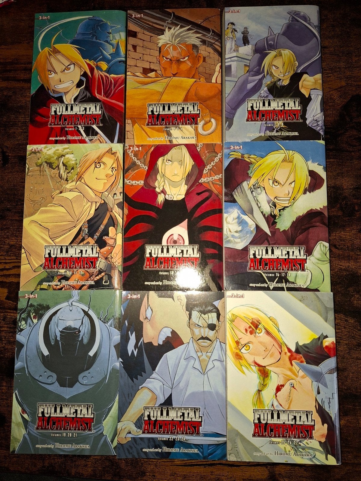 Fullmetal Alchemist 3-in-1 Manga Complete Set (9 boeken), Boeken, Ophalen of Verzenden, Zo goed als nieuw