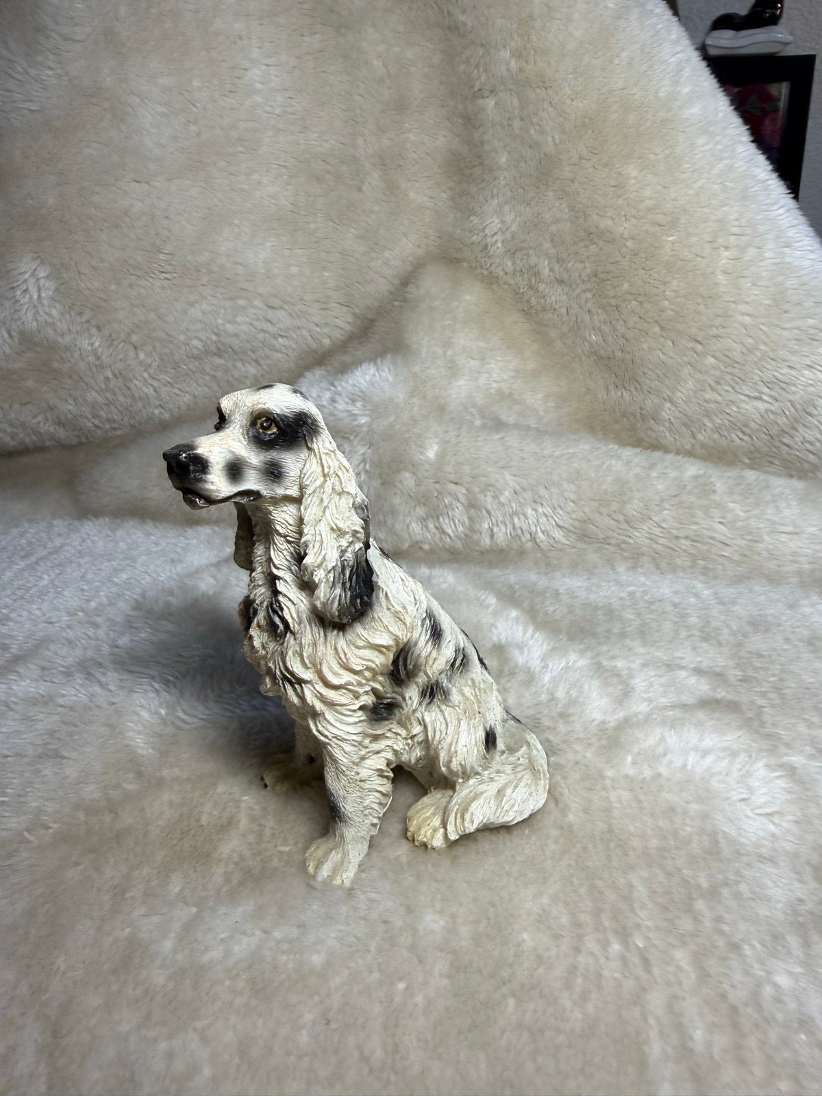 Vintage beeldje Engelse Setter of jachthond, Vintage, Gebruikt, Meerkleurig, Ophalen of Verzenden
