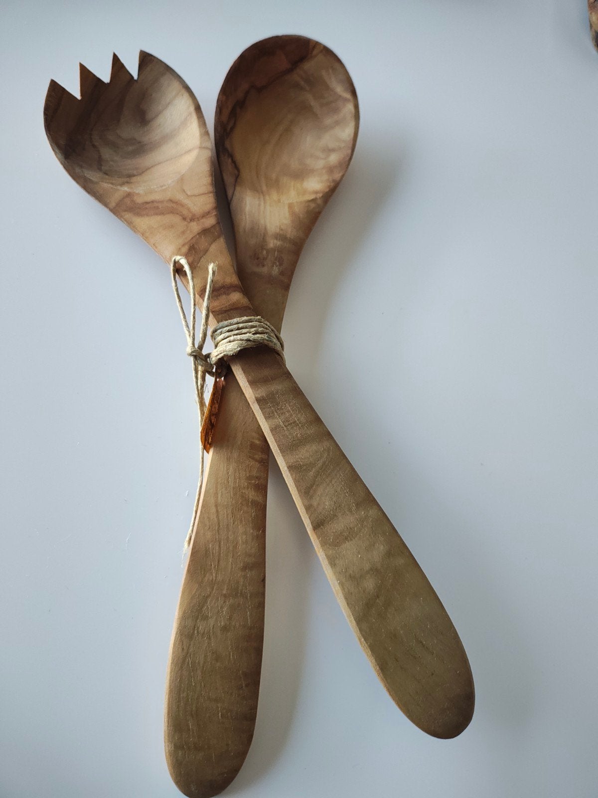 Rizes Olijfhouten Saladebestek - Nieuw, Overige typen, Hout, Nieuw, Ophalen of Verzenden