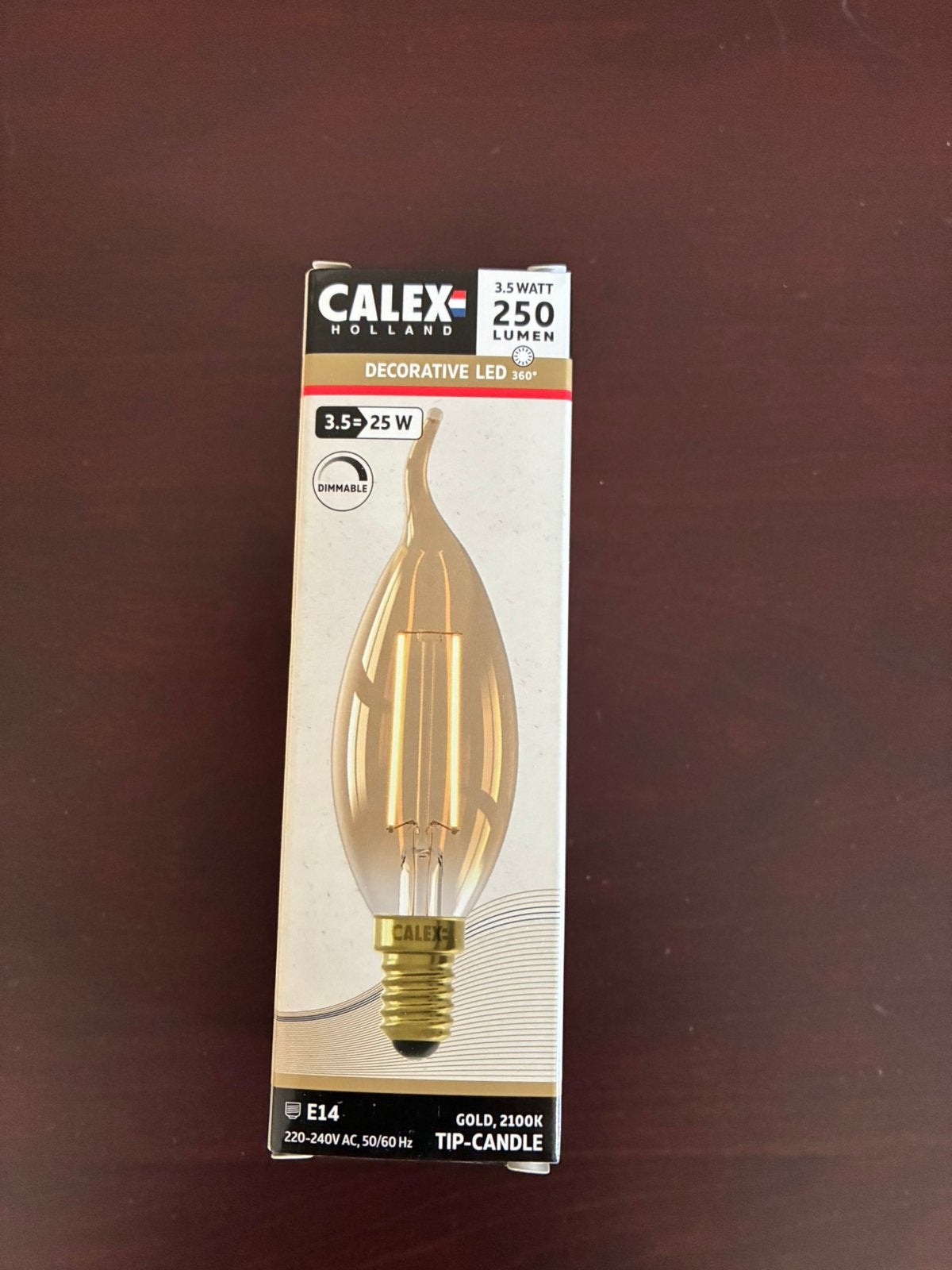 Kaarslampje., Ophalen, Led-lamp, Dimbaar, E14 (klein)