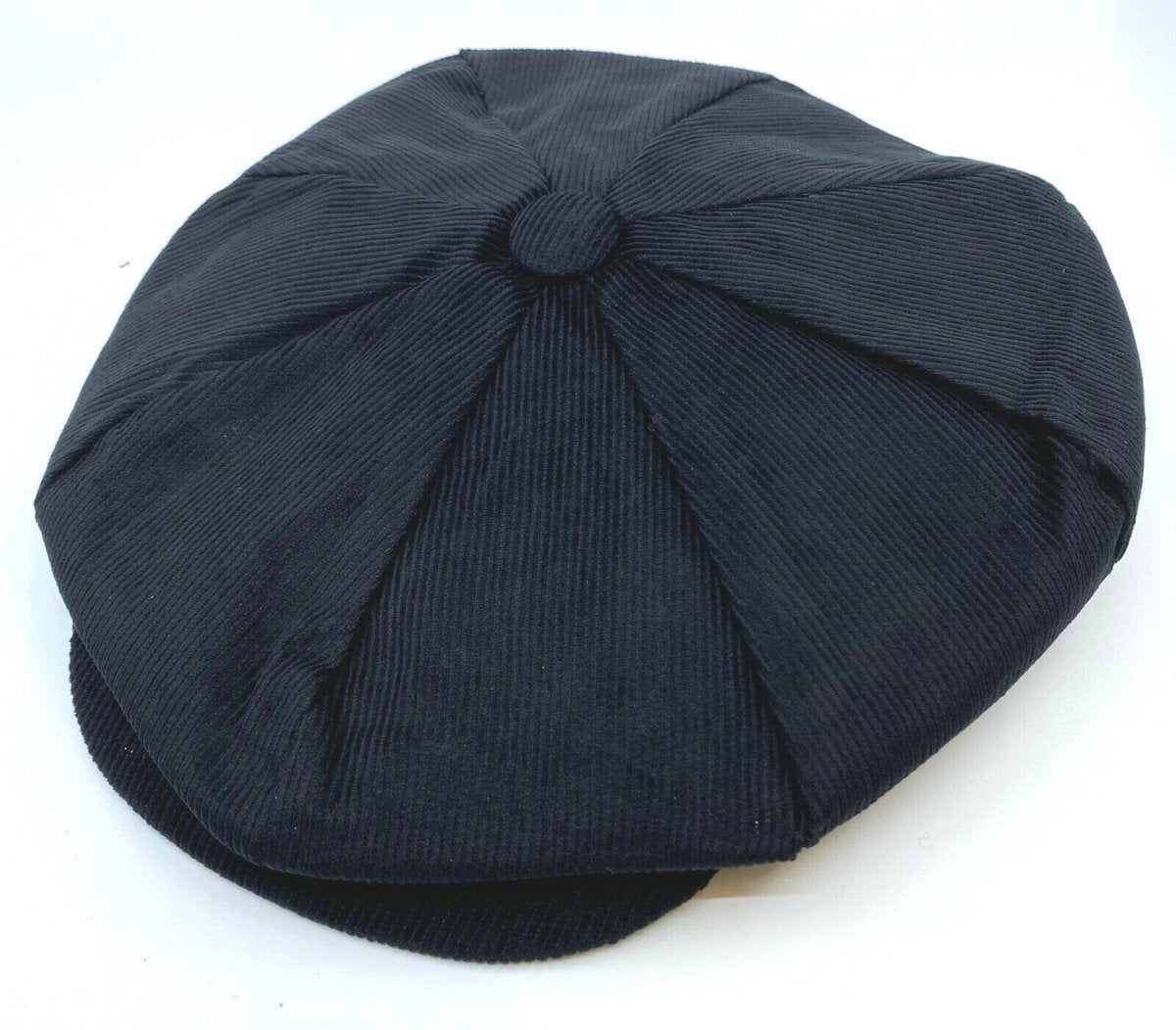 Peaky Blinders Gatsby Pet Hoed Oversized Cord Zwart big hat, Kleding | Heren, Nieuw, H, H, H