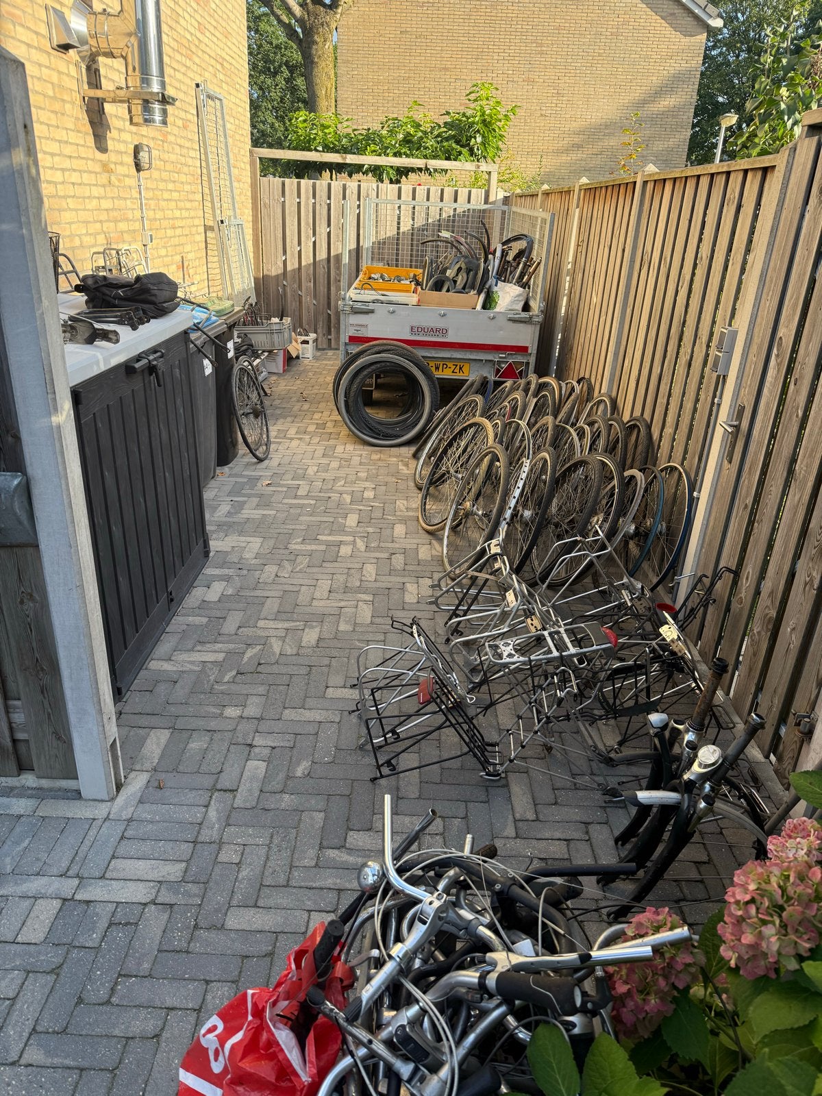 Grote partij fietsonderdelen  t.e.a.b.!!