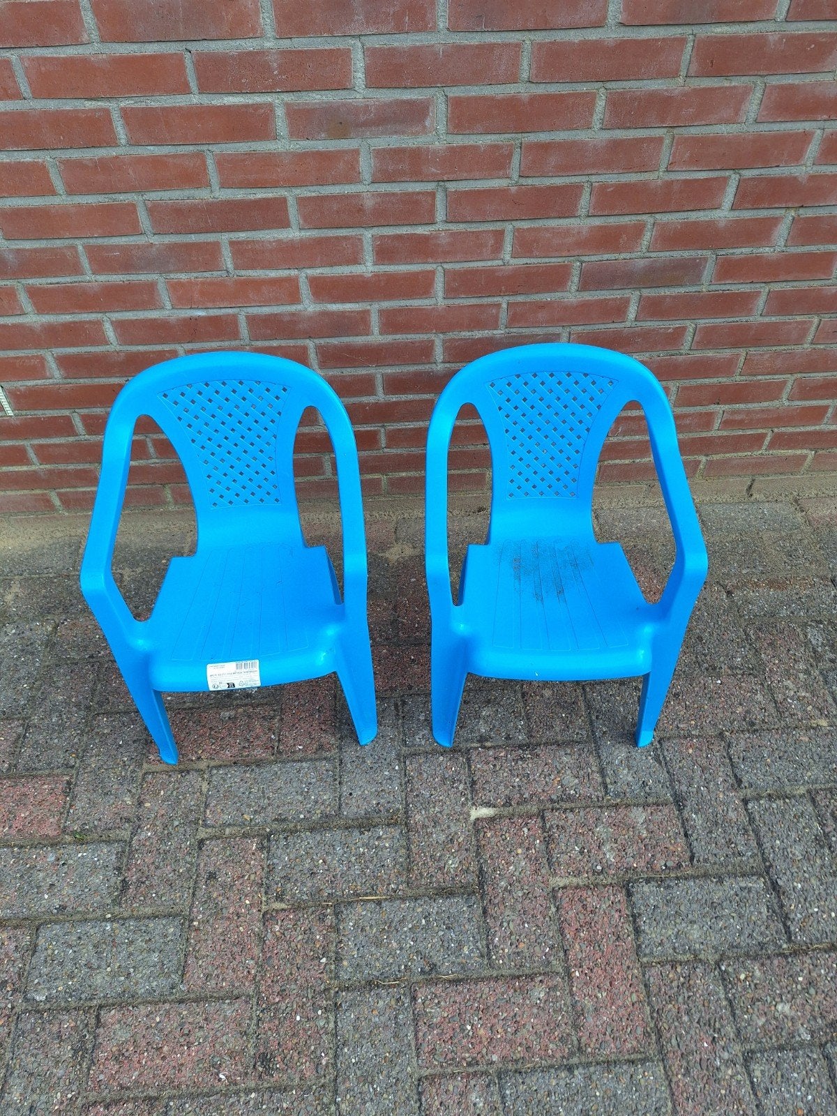2 blauwe kinderstoelen, Ophalen, Gebruikt, Stoel(en)