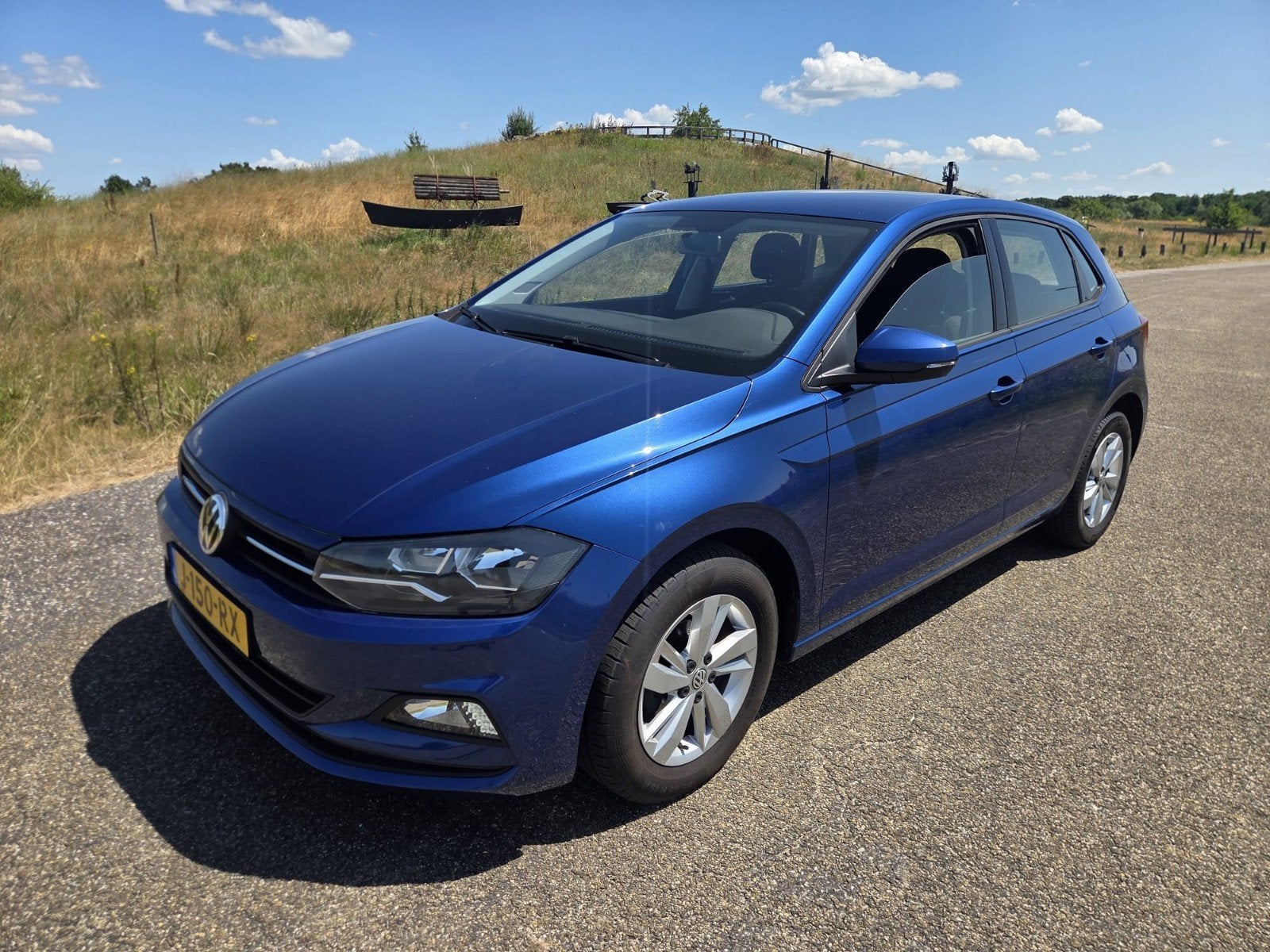 Volkswagen Polo 1.0 TSI 95pk 2020 Blauw, Auto's, Volkswagen, Voorwielaandrijving, Stof, Zwart, 95 pk