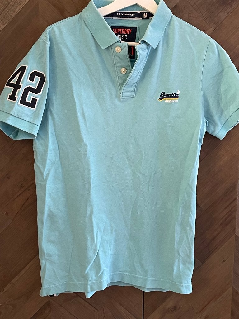 Superdry polo shirt maat M, Kleding | Heren, T-shirts, Maat 52/54 (L), Blauw, ., Ophalen of Verzenden