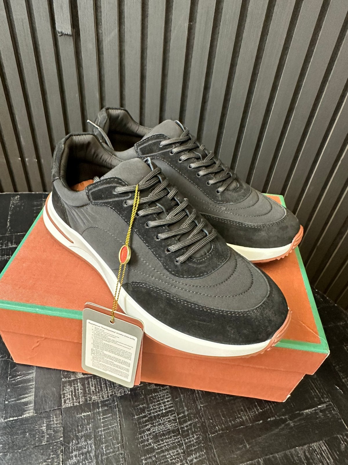 Loro Piana Sneakers - Zwart Suede - Weekend Walk, Ophalen of Verzenden, Zwart, Sneakers of Gympen