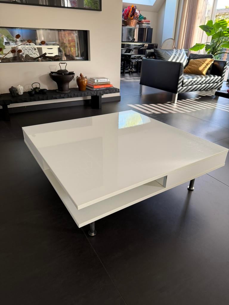 Ikea Tofteryd salontafel tafel hoogglans wit, Huis en Inrichting, Tafels | Salontafels, Ophalen, 50 tot 100 cm, Zo goed als nieuw