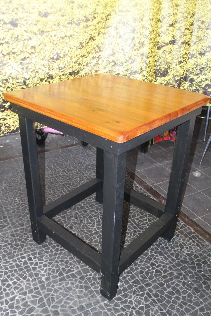 Statafel 90x90x110cm, massief blad, Ophalen, Gebruikt