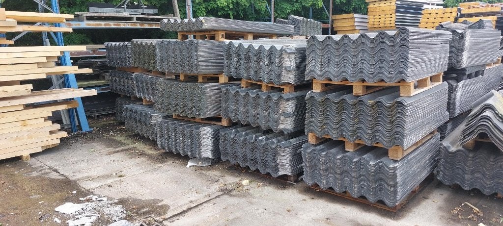 golfplaten/ cementgebonden asbestvrij 153 x 110cm gebruikt, Doe-het-zelf en Verbouw, Platen en Panelen, Ophalen, Gebruikt, Overige materialen