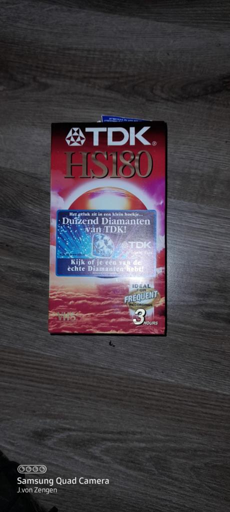 3x TDK HS 180 VHS Videobanden - Nieuw in verpakking, Ophalen, Nieuw in verpakking