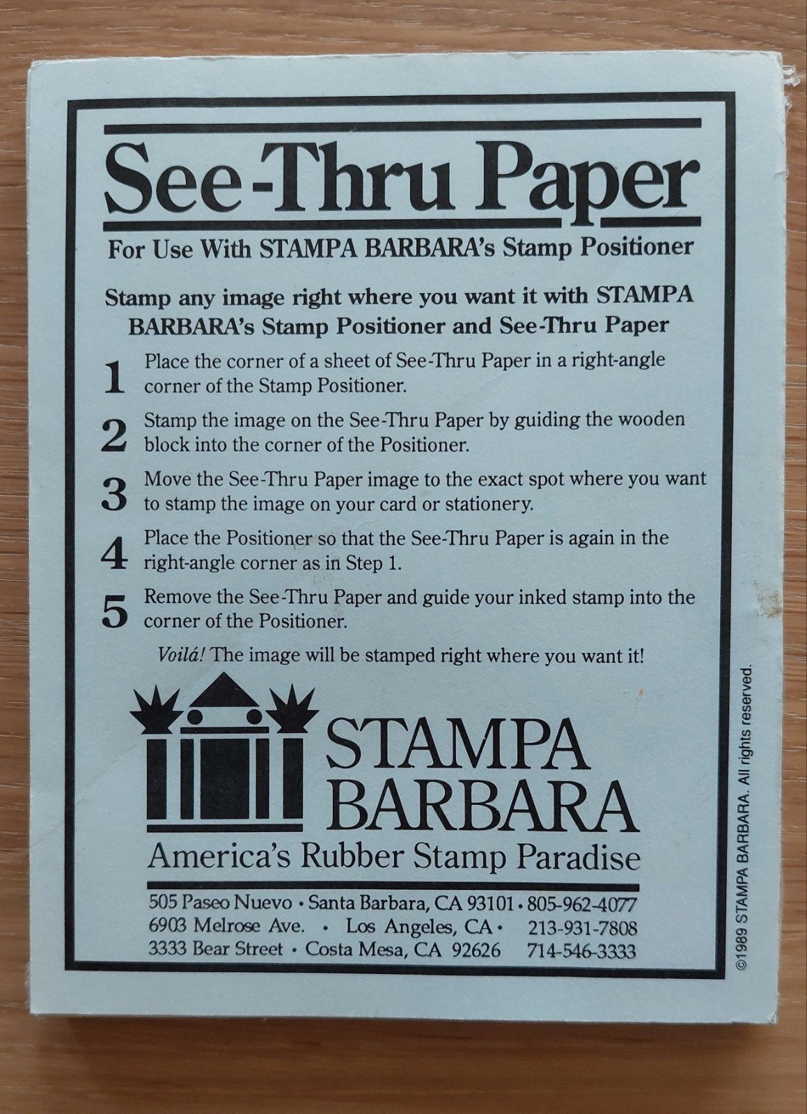 See-Thru Paper - Stampa Barbara
Stampa Barbara, Ophalen of Verzenden, Nieuw, Overige typen