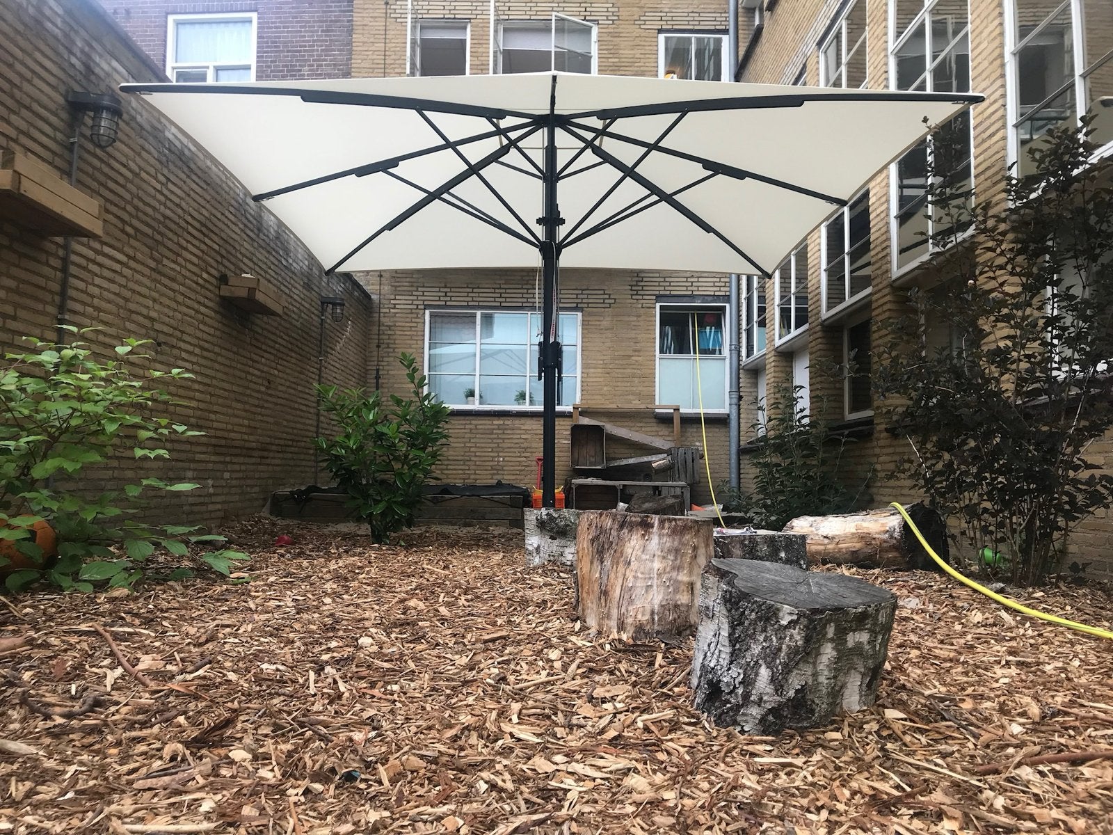 VeDamco Professionele Terrasparasol, Ophalen of Verzenden, Verstelbaar, Gebruikt, Stokparasol