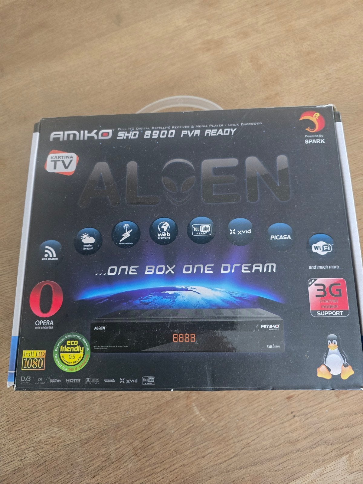 Amiko Alien SHD-8900 PVR Ready Full HD Satellietontvanger, Audio, Tv en Foto, Decoders en Harddiskrecorders, Ophalen of Verzenden