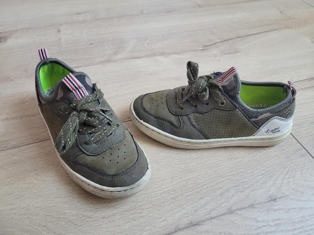 NELSON groene leren schoenen maat 32 ~ TH3400, Gebruikt, Schoenen, Ophalen of Verzenden, Nelson