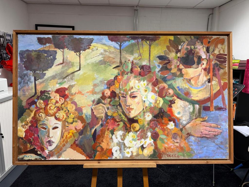 Mila Jeleznikova origineel olieverfschilderij, Ophalen