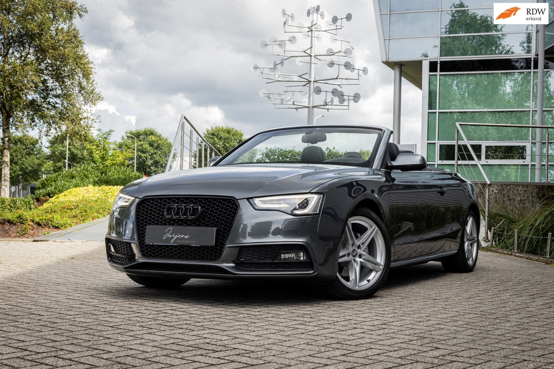 Audi A5 Cabriolet 1.8 TFSI S-Line (170pk) Nekverwarming | Fa, Auto's, Voorwielaandrijving, Euro 5, Gebruikt, Zwart
