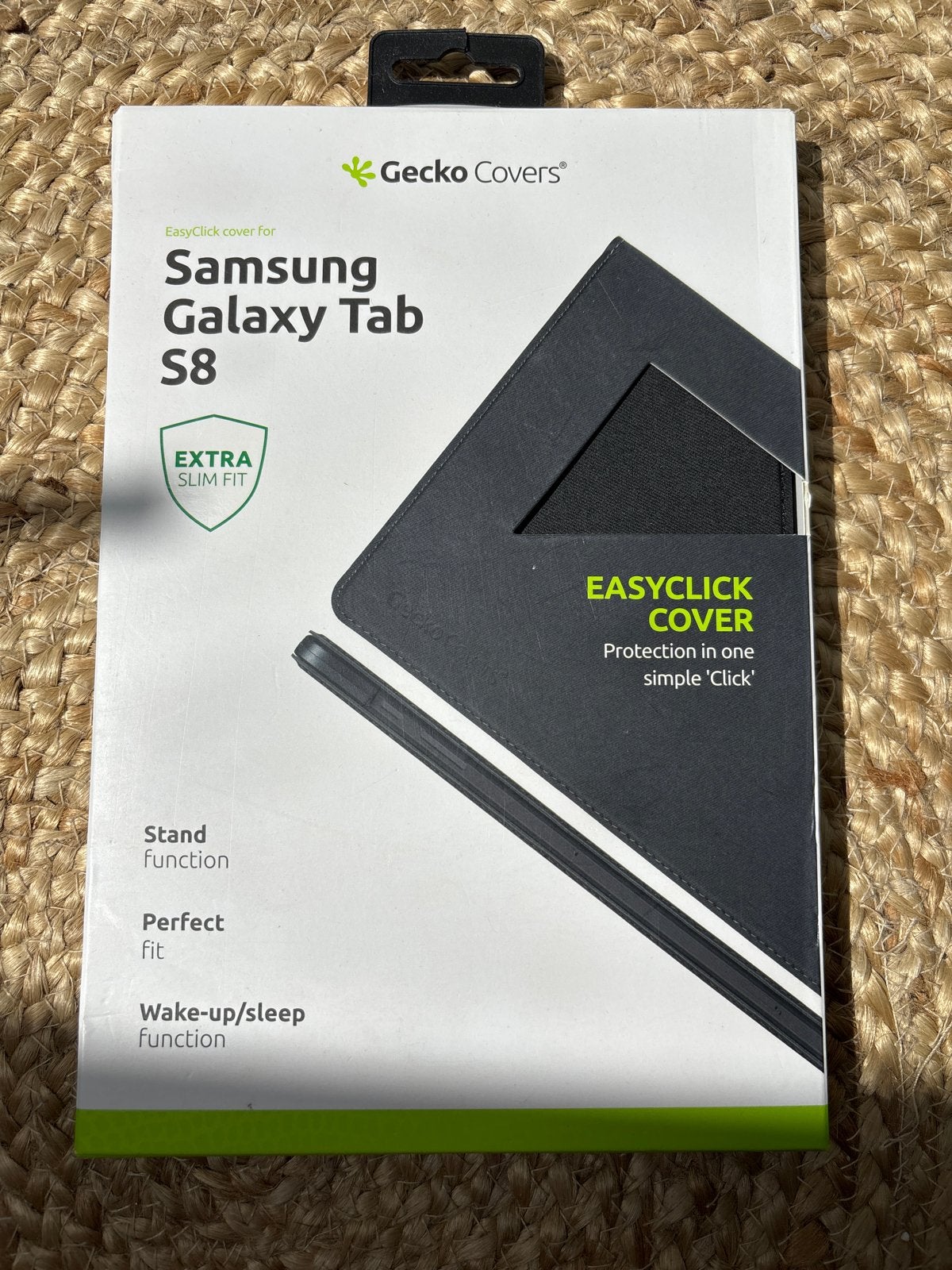 Gecko Covers EasyClick Hoes voor Samsung Galaxy Tab S8, Ophalen of Verzenden, Nieuw, 11 inch, Bescherming voor- en achterkant