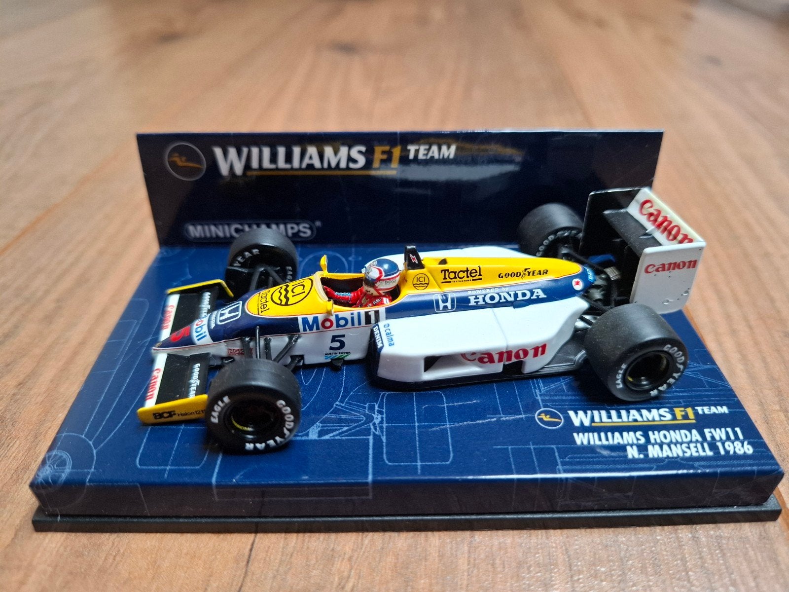 Minichamps Williams Honda FW11 N. Mansell 1986 F1 model, Hobby en Vrije tijd, Ophalen of Verzenden, Nieuw, Auto, MiniChamps