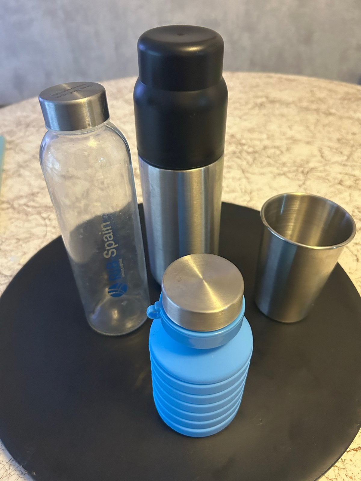 Diverse drinkflessen en beker - Ideaal voor onderweg, Ophalen of Verzenden, Gebruikt