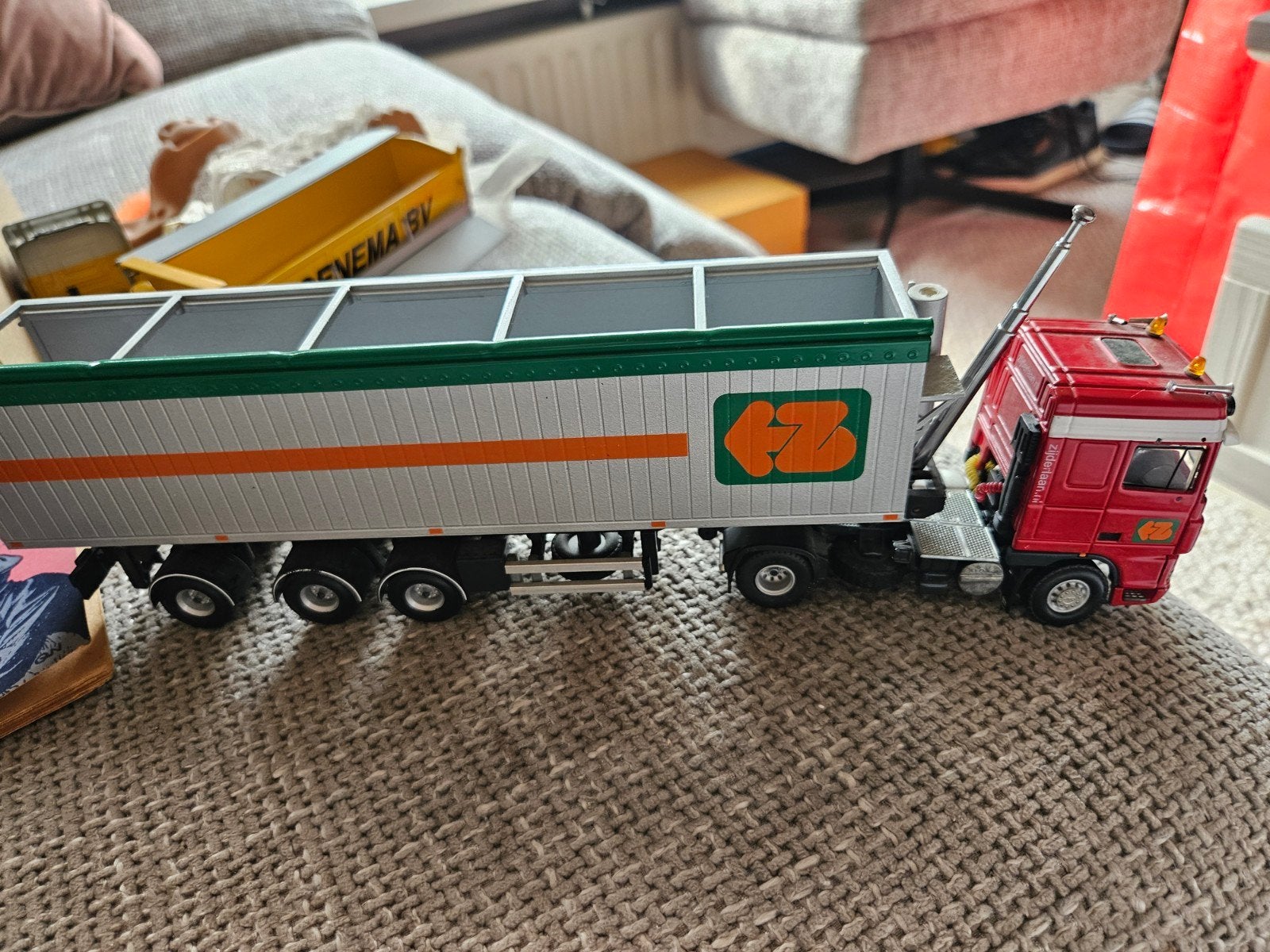 Teckno truck DAF XF Euro 6 Spacecab met 3-assige, widespread, Ophalen of Verzenden, Zo goed als nieuw, Bus of Vrachtwagen