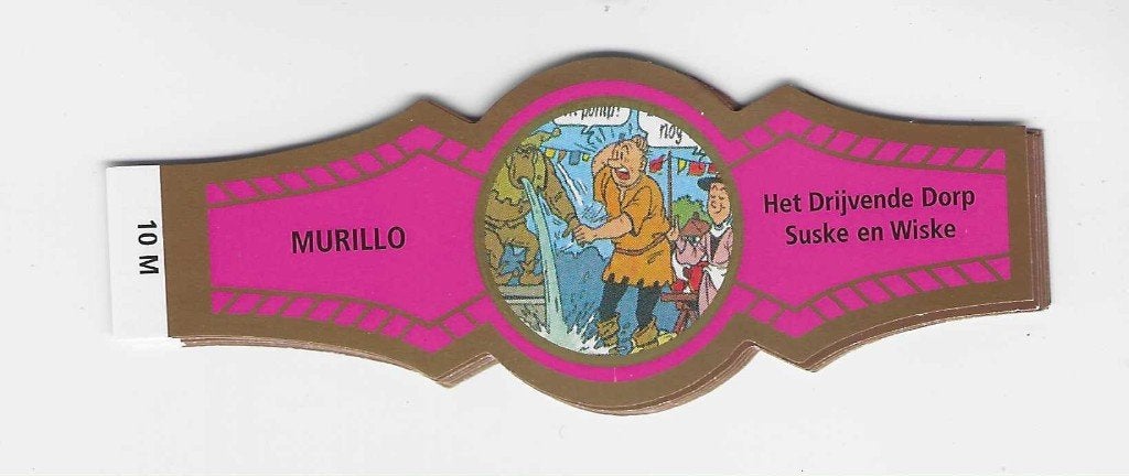 reeks 2672     suske en wiske 1-10 sigarenbanden, Ophalen of Verzenden, Zo goed als nieuw, Sigarenbandjes