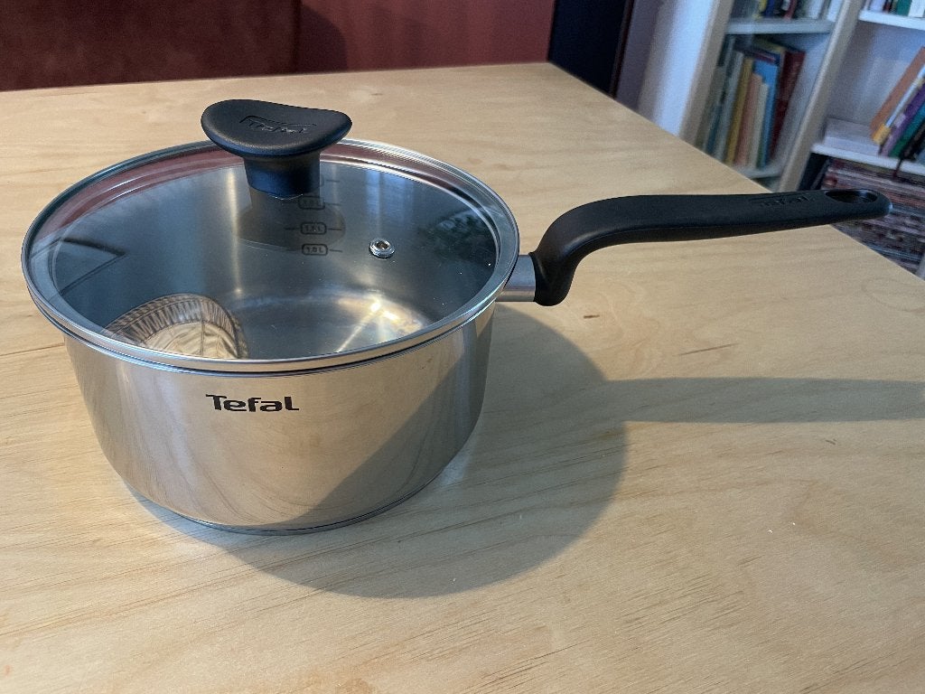 Tefal steelpan, Tefal, Met deksel, Ophalen of Verzenden, Zo goed als nieuw