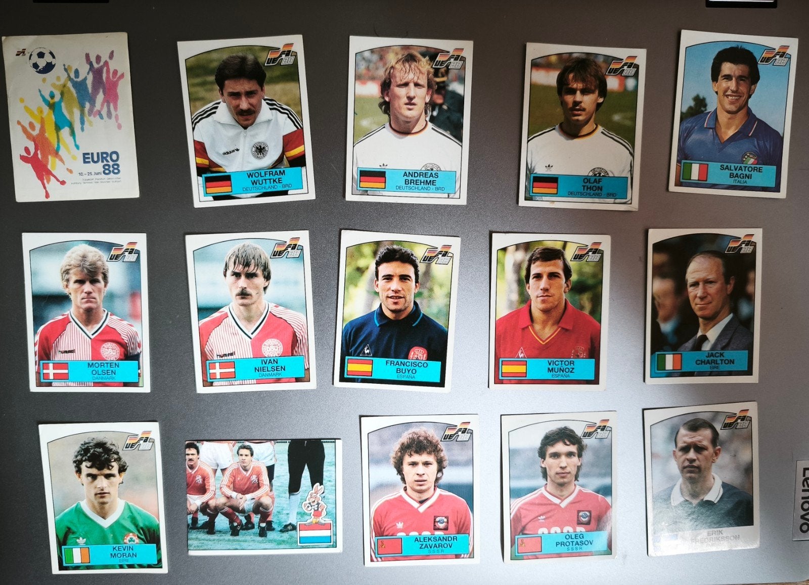 15 stuks Panini EURO 88 Voetbalplaatjes en Stickers (E), Ophalen of Verzenden, Meerdere stickers