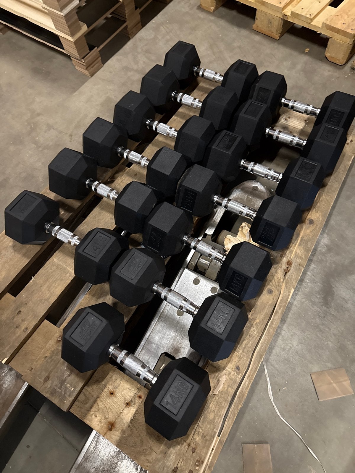 Dumbbell set - 14kg per stuk, Ophalen, Gebruikt, Armen, Dumbbell