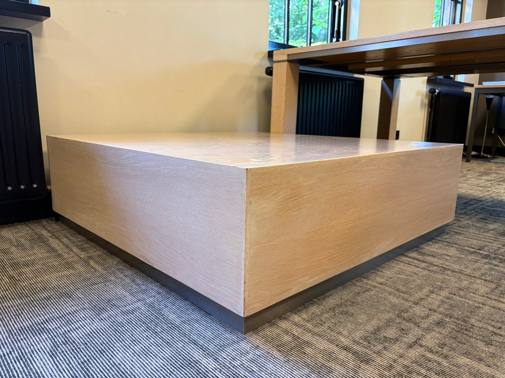 Salon tafel 1.10mx1.10m, Ophalen, Gebruikt, 100 tot 150 cm, 100 tot 150 cm